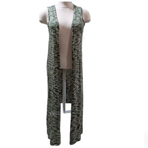 NWT LuLaRoe Joy Sleeveless Long Duster Style Cardigan Size XS (2-4)